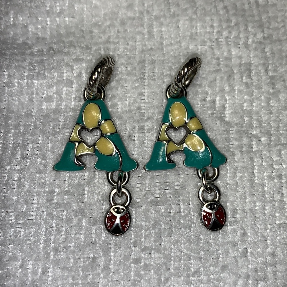 Brighton “A” Alphabet Enamel Charm